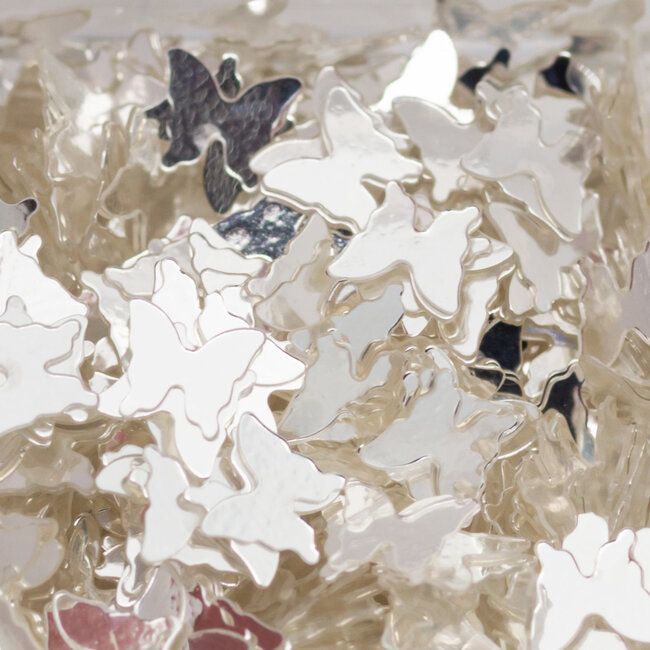 The Studio - Art Pack #091 - Assorted Silver Confetti - 024 - 12 pcs