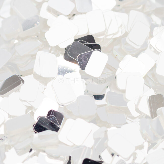 The Studio - Art Pack #112_230 - Assorted Silver Confetti - 6 pcs