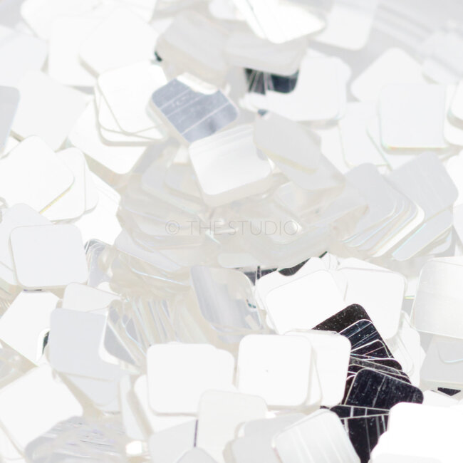 The Studio - Art Pack #112_230 - Assorted Silver Confetti - 6 pcs