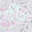 The Studio The Studio - Art Pack #263 - Assorted White Iridescent Confetti - 12 pcs
