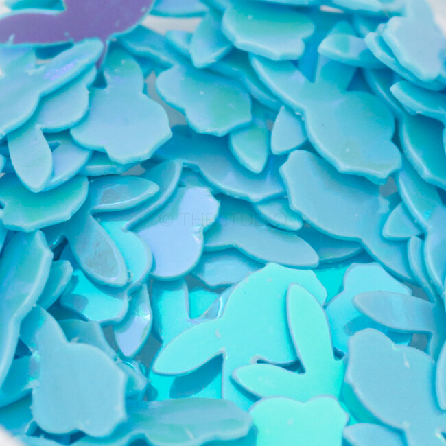 The Studio - Art Pack #238 - Assorted Blue Confetti - 12 pcs