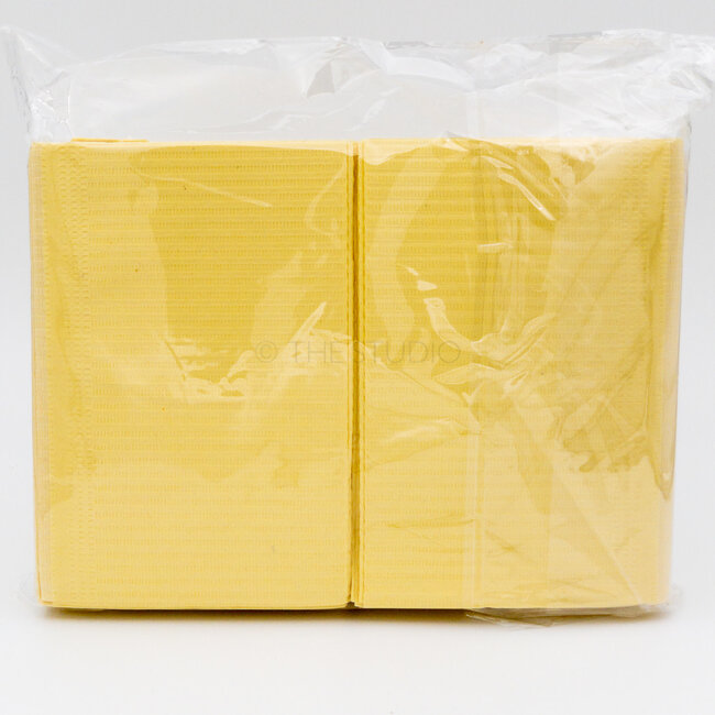 Disposable Towels - Table Liners/ Bibs - Yellow - 50 ct