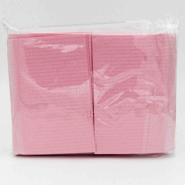 Disposable Towels - Table Liners/ Bibs - Pink - 50 ct