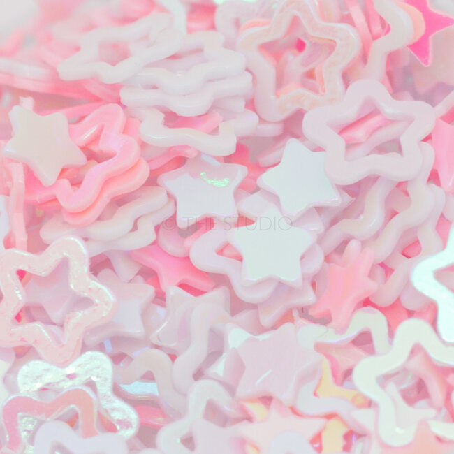 The Studio - Art Pack #241 - Assorted Pink Confetti - 12 pcs