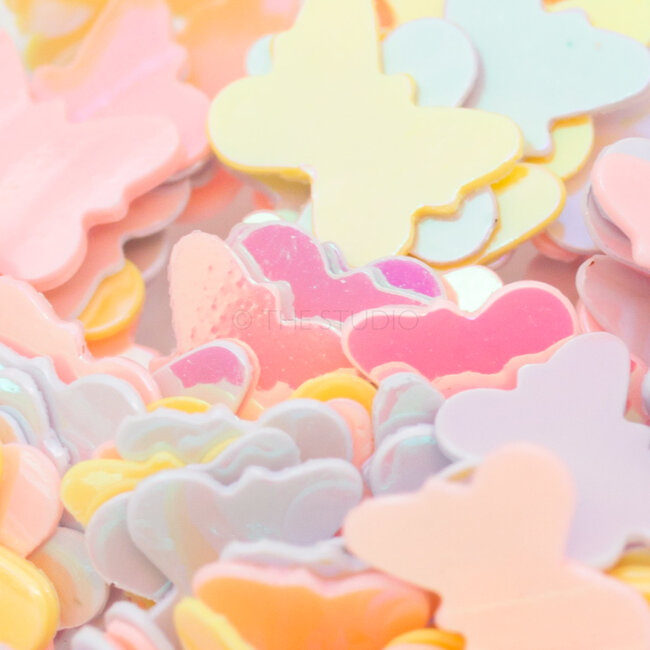 The Studio - Art Pack #242 - Assorted Yellow and Pink Confetti - 12 pcs
