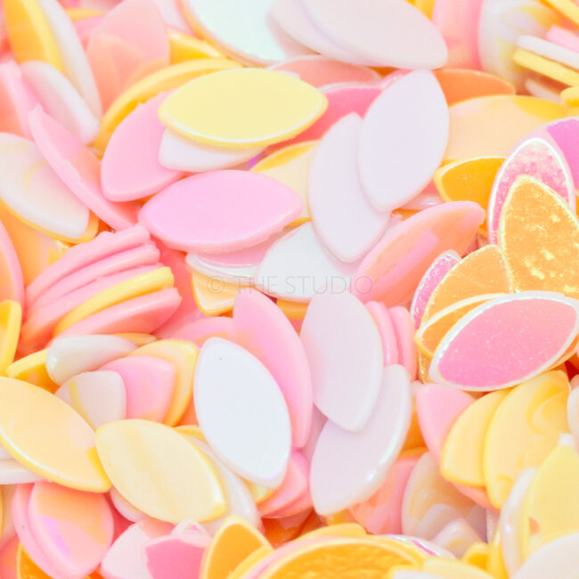 The Studio - Art Pack #242 - Assorted Yellow and Pink Confetti - 12 pcs