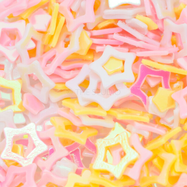 The Studio - Art Pack #242 - Assorted Yellow and Pink Confetti - 12 pcs