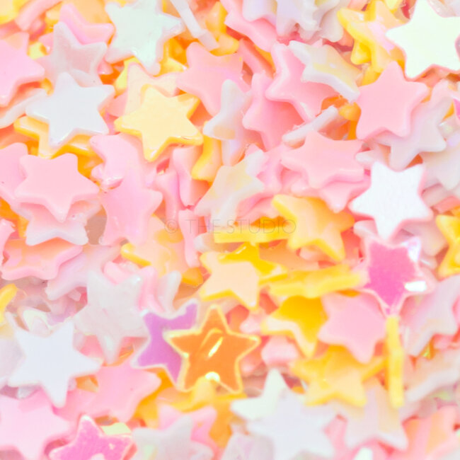 The Studio - Art Pack #242 - Assorted Yellow and Pink Confetti - 12 pcs
