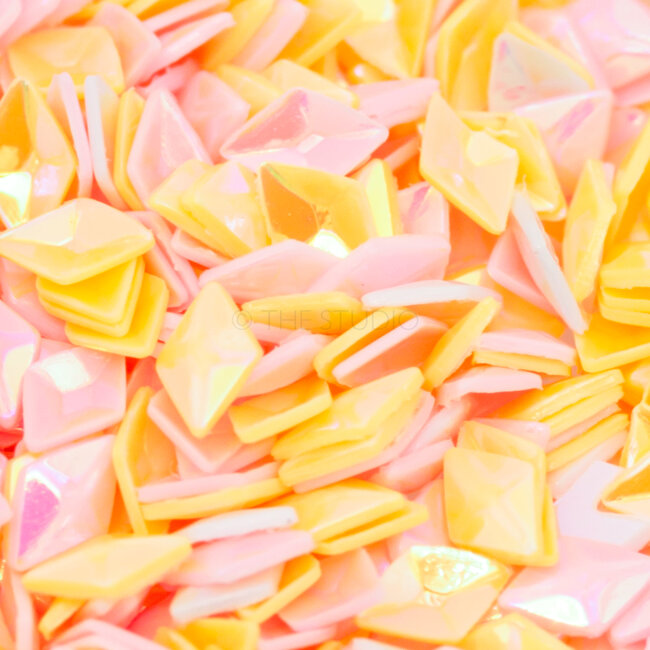 The Studio - Art Pack #242 - Assorted Yellow and Pink Confetti - 12 pcs