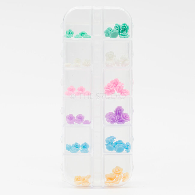 The Studio - Art Pack #296 - Flower Nail Art - 12 pcs