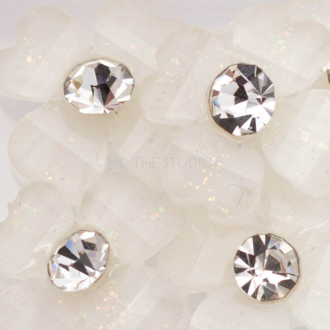 The Studio - Art Pack #295 - White Flower Nail Art - 12 pcs