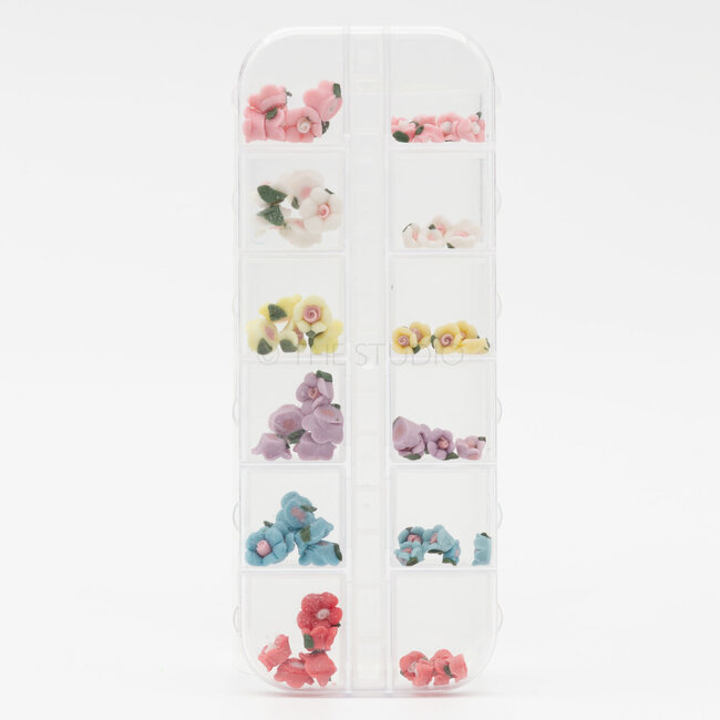 The Studio - Art Pack #293 - Flower Nail Art - 12 pcs