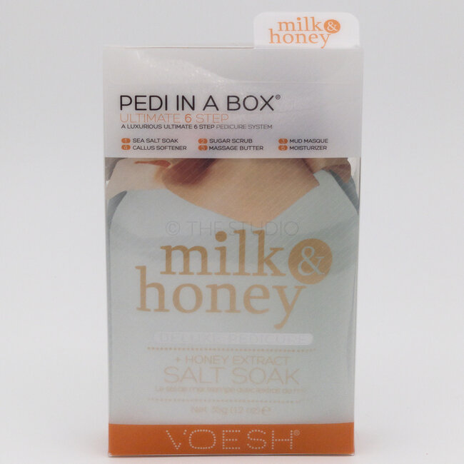 Voesh - 6 step - Pedi In A Box - Milk & Honey - 1 ct