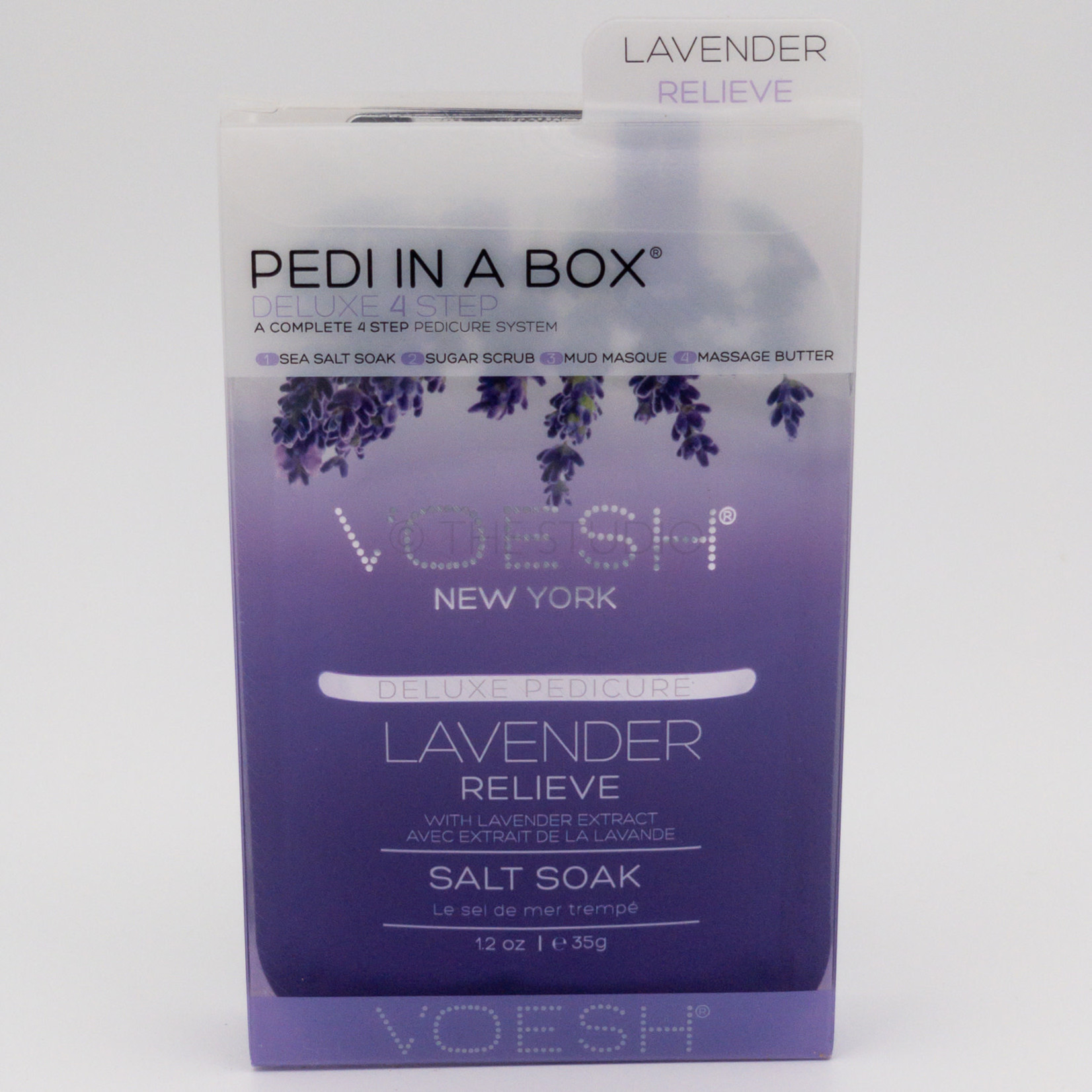 Voesh Voesh - 4 step - Pedi In A Box - Lavender Relieve - 1 ct