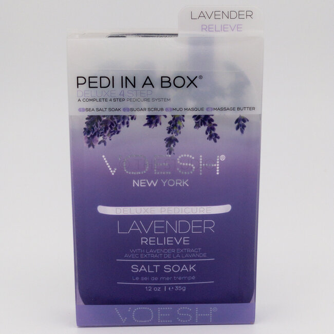Voesh - 4 step - Pedi In A Box - Lavender Relieve - 1 ct