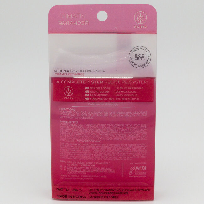 Voesh - 4 step - Pedi In A Box - Vitamin Recharge - 1 ct