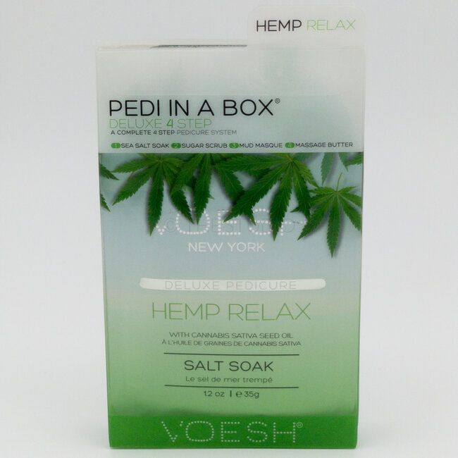 Voesh Voesh - 4 step - Pedi In A Box - Hemp Relax - 1 ct