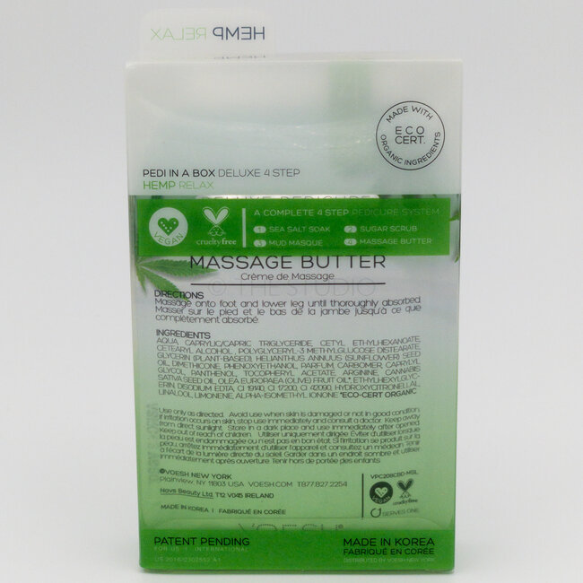 Voesh - 4 step - Pedi In A Box - Hemp Relax - 1 ct