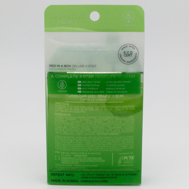 Voesh - 4 step - Pedi In A Box - Cucumber Fresh - 1 ct