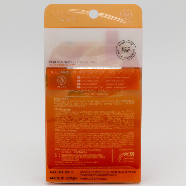 Voesh - 4 step - Pedi In A Box - Tangerine Twist - 1 ct