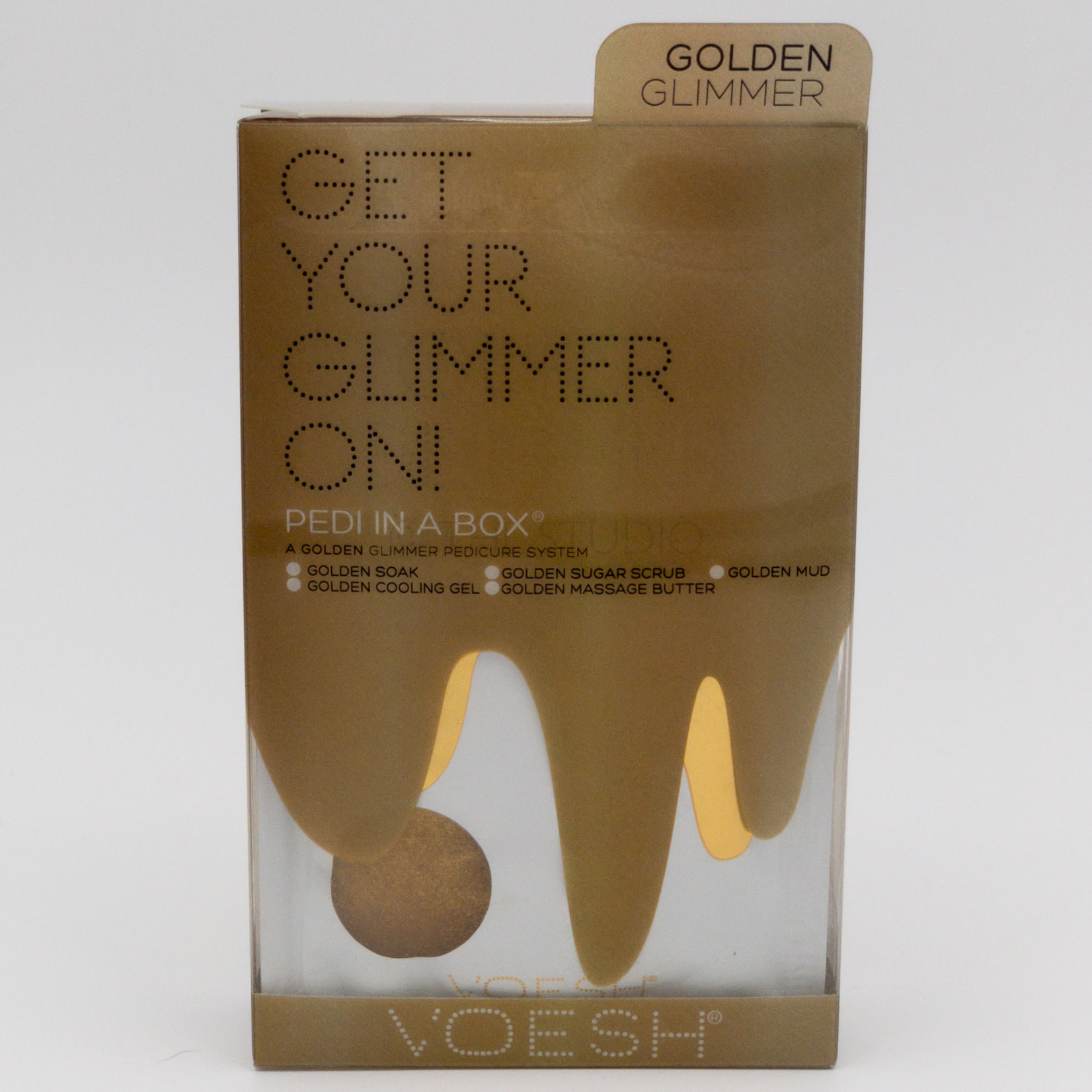 Voesh Voesh - 5 step - Pedi In A Box - Golden Glimmer - 1 ct