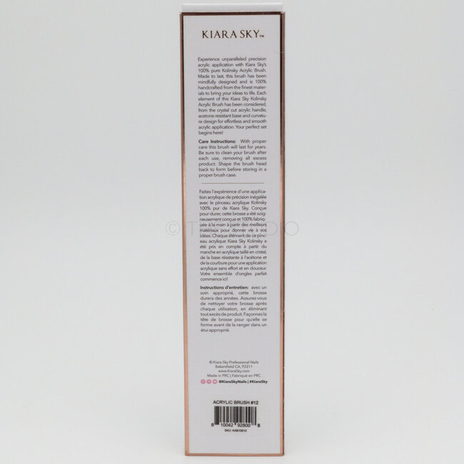 Kiara Sky - Acrylic Kolinsky Brush - Iridescent - Size 14