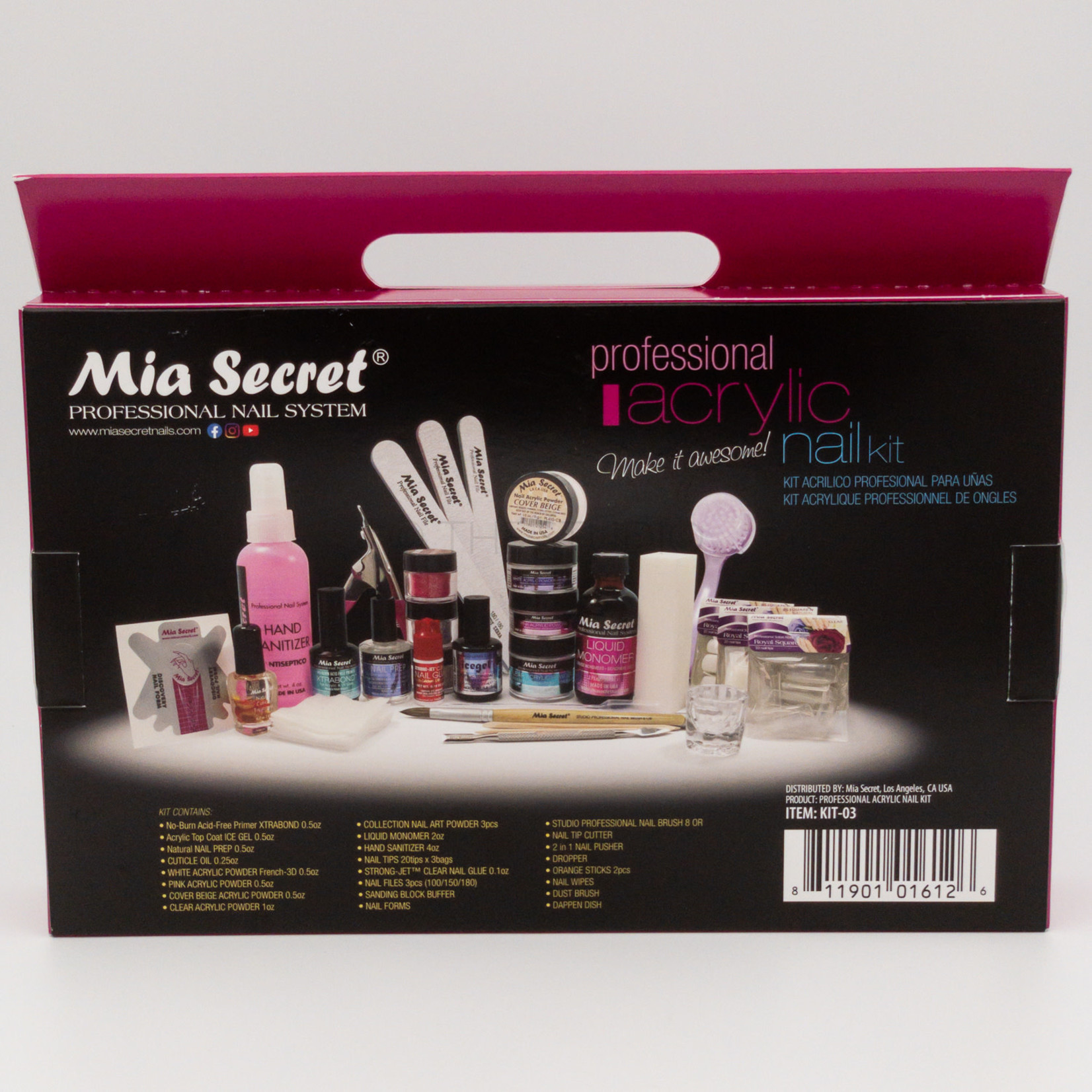 Mia Secret Mia Secret - Acrylic Powder - Professional Nail Kit