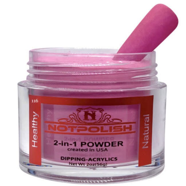 NotPolish - OG 116 Pink Kiss - AIO Powder - 2 oz