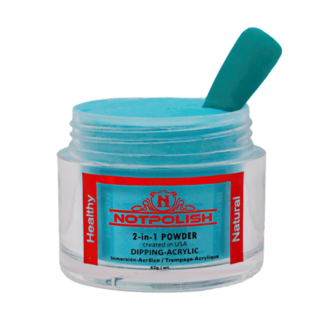NotPolish NotPolish - M 106 I Don't Kiss & Teal - AIO Powder - 2 oz