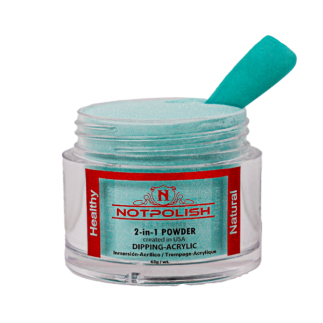 NotPolish NotPolish - M 097 Pleasant Teal - AIO Powder - 2 oz