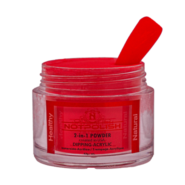 NotPolish - M 076 Red Cap - AIO Powder - 2 oz