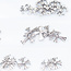 Leamx - Nail Art Charms - Silver Crosses - 36 pcs