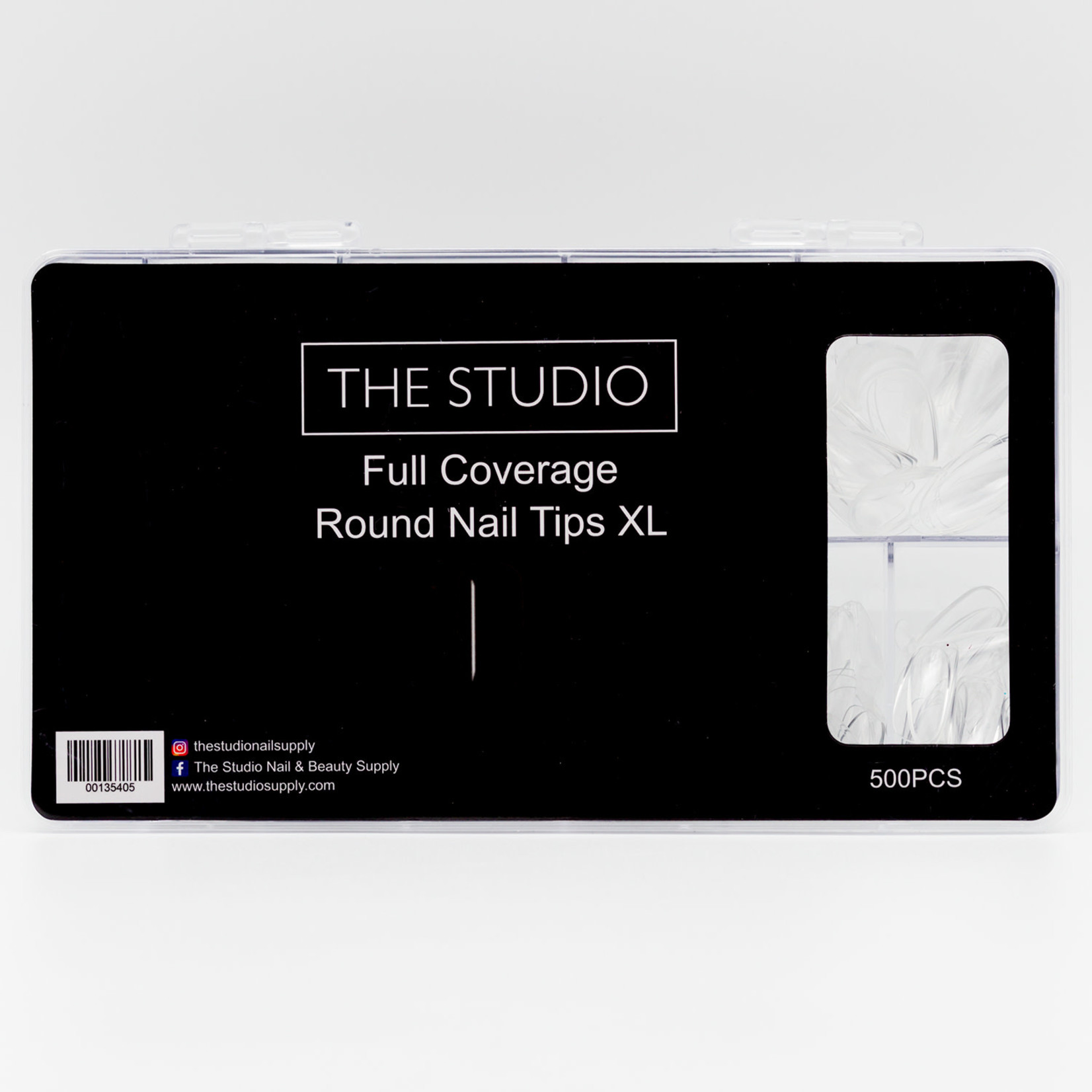 The Studio The Studio - Tip Box - Full Cover - Round Clear -