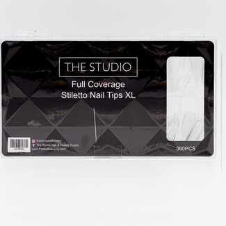 The Studio The Studio - Tip Box - Full Cover - Stiletto Clear -