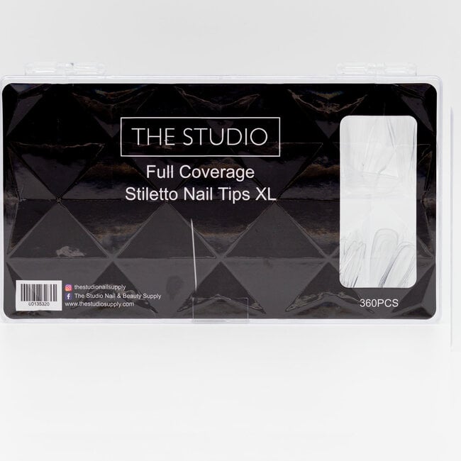 The Studio The Studio - Tip Box - Full Cover - Stiletto Clear -