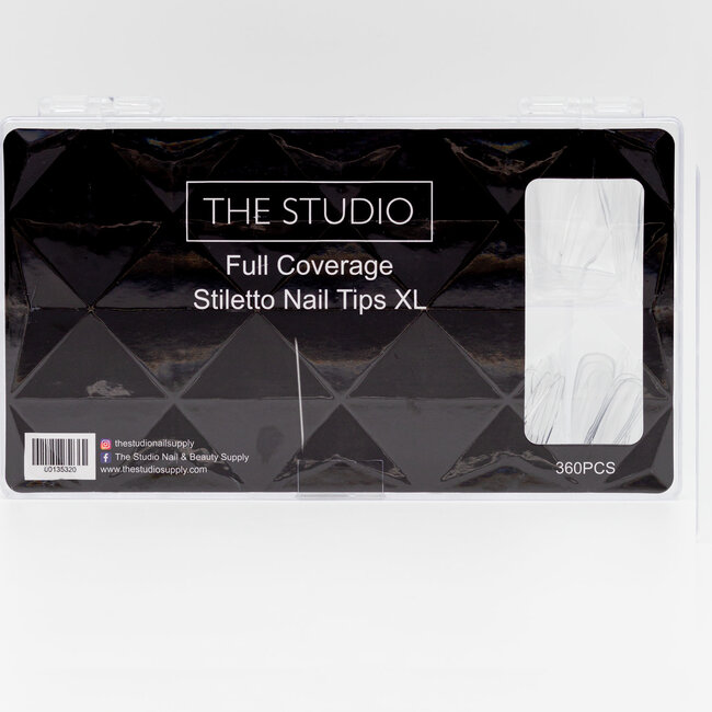 The Studio - Tip Box - Full Cover - Stiletto Clear -