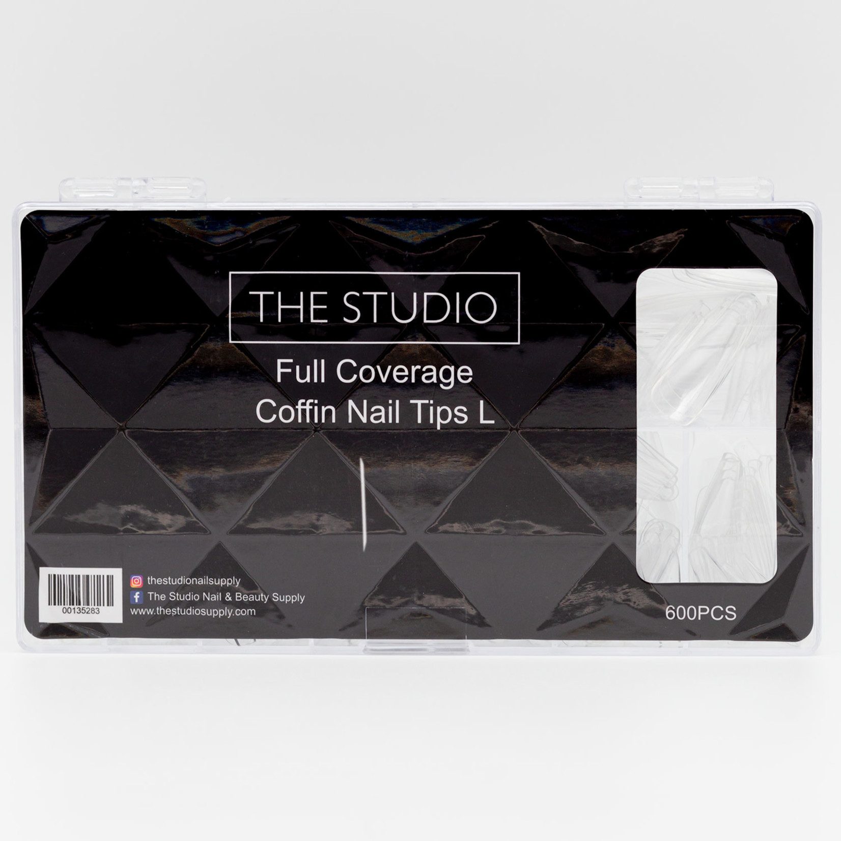 The Studio The Studio - Tip Box - Full Cover - Coffin Clear -