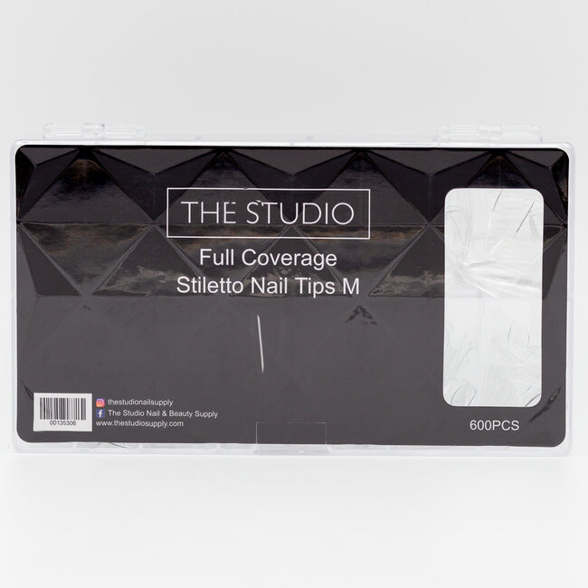 The Studio - Tip Box - Full Cover - Stiletto Clear -