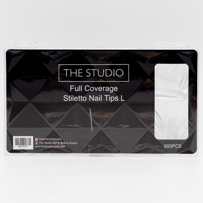 The Studio - Tip Box - Full Cover - Stiletto Clear -