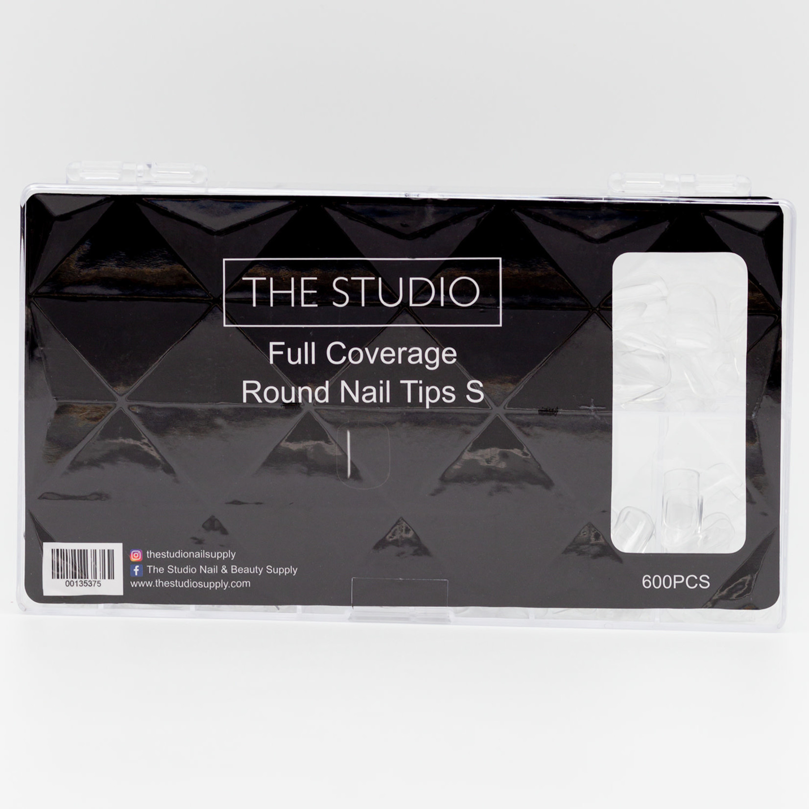 The Studio The Studio - Tip Box - Full Cover - Round Clear -