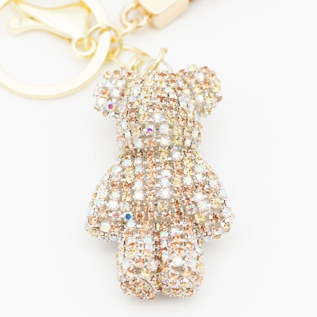 The Studio The Studio - Keychain - Rhinestone Bear -