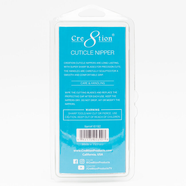 Cre8tion - Cuticle Nipper - C 555 - Silver