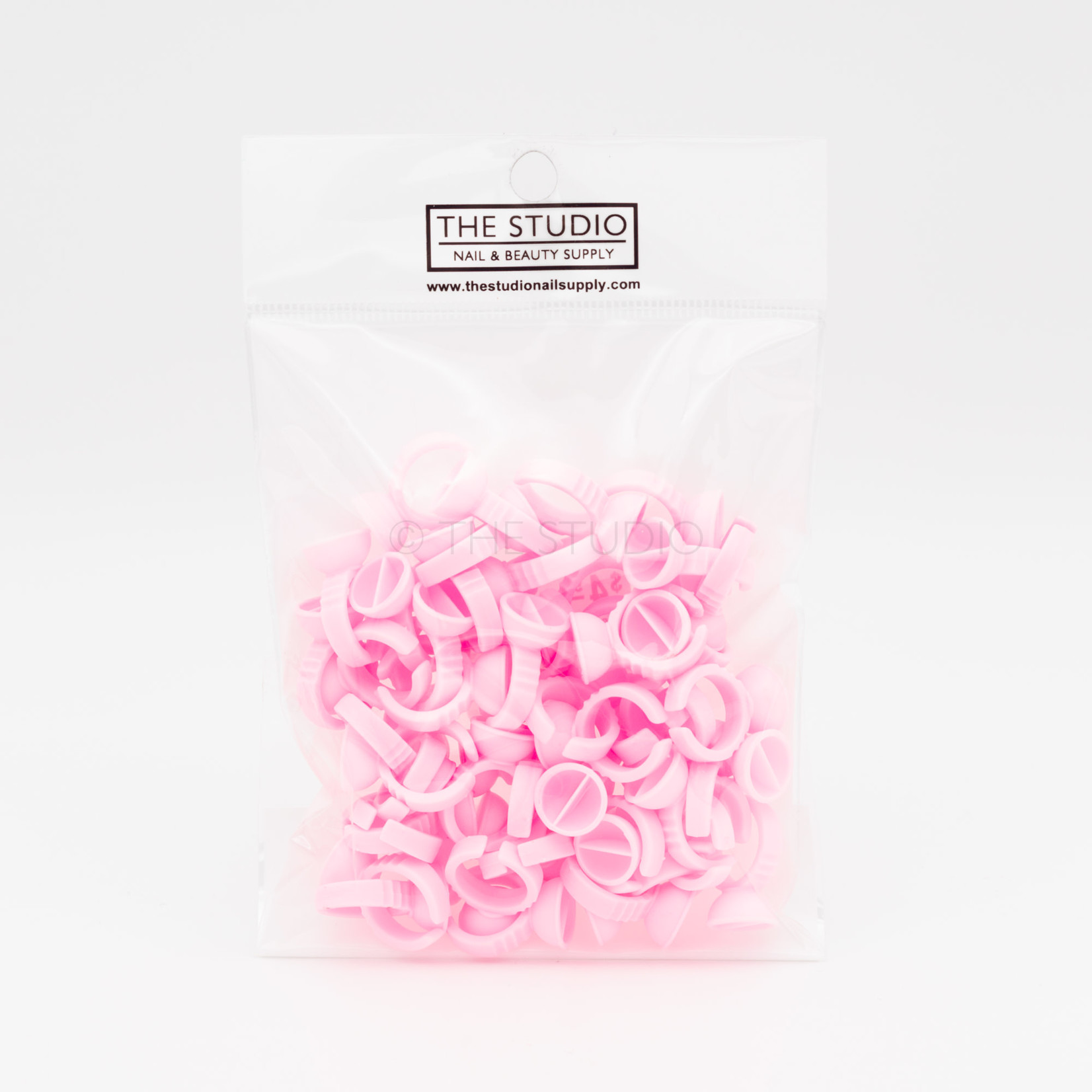 The Studio The Studio - Lash Glue Rings - Pink - 50 ct