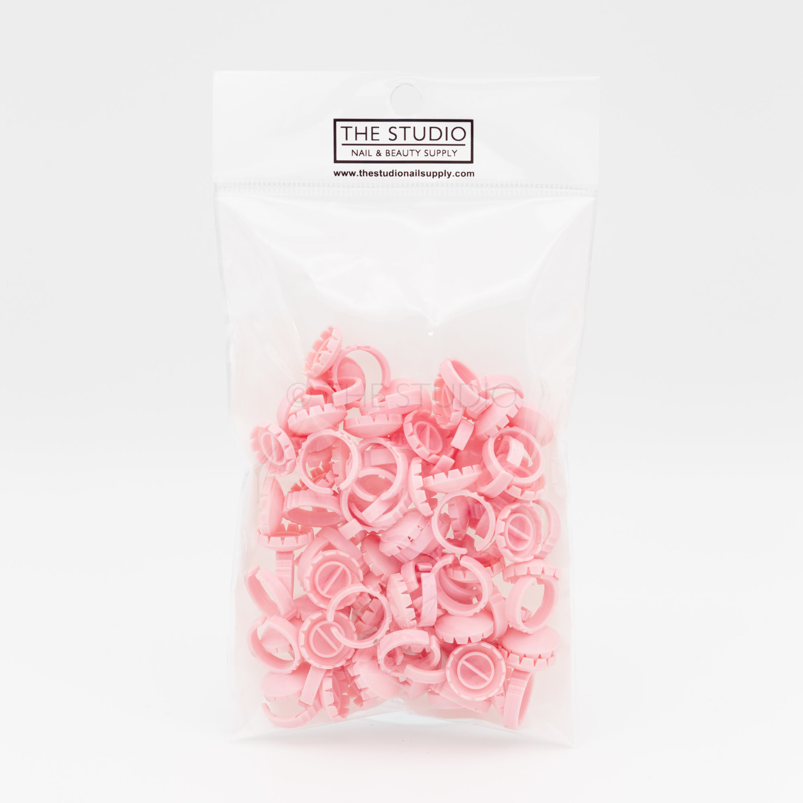 The Studio The Studio - Lash Glue Rings - Pink - 50 ct