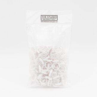 The Studio The Studio - Lash Glue Heart Rings - White - 50 ct