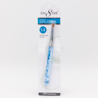 Cre8tion Cre8tion - French Brush w/ Dotting Tool - #14 Blue - 12127