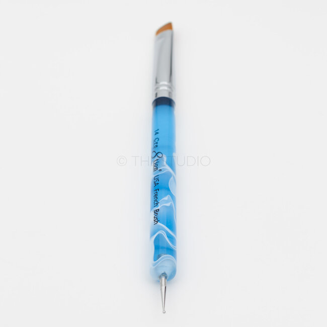 Cre8tion - French Brush w/ Dotting Tool - #14 Blue - 12127