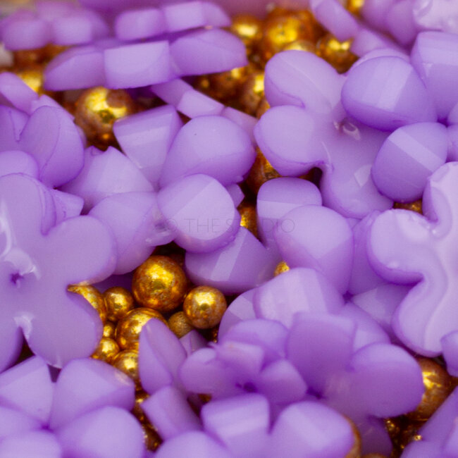 The Studio - Art Pack #344 - Assorted 3D Flower Charms - 05