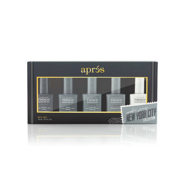 Apres Apres - French Manicure Gel Ombre Set - New York City - 5 pcs