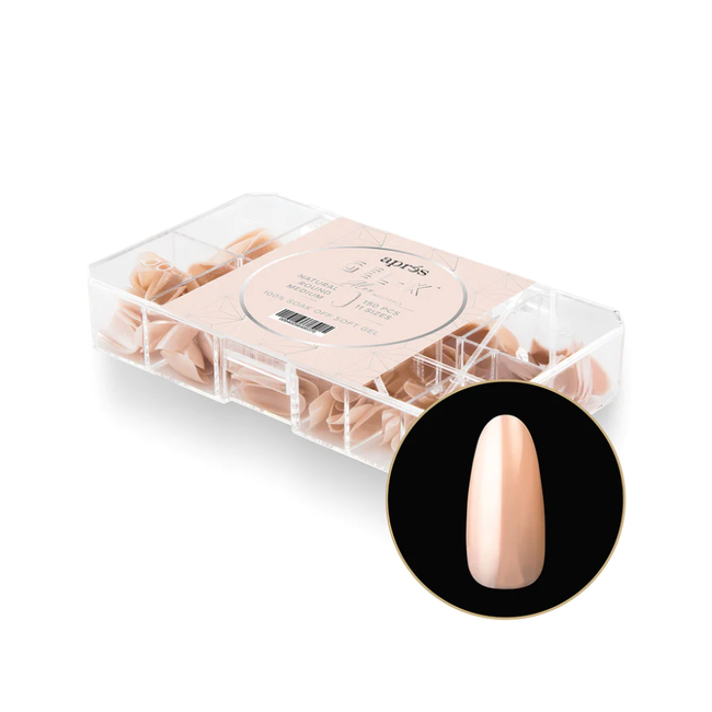 Apres Apres - Tip Box Gel X - Alex - Natural Round - Medium